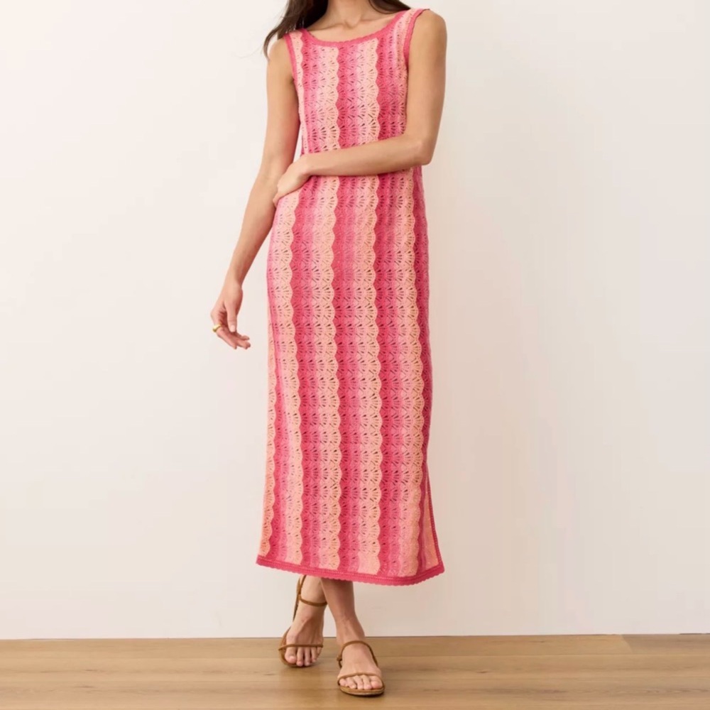 Marine Layer NWT Mirage Sweater Dress In Hibiscus Multi, Size XS